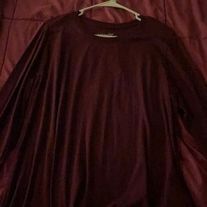 Terra sky Size 0X / 14 W Dark purple long sleeved t shirt